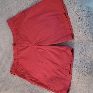 IZOD SALTWATER flat front chino, 100 % Cotton, sz 34, 9.5 inseam, salmon…